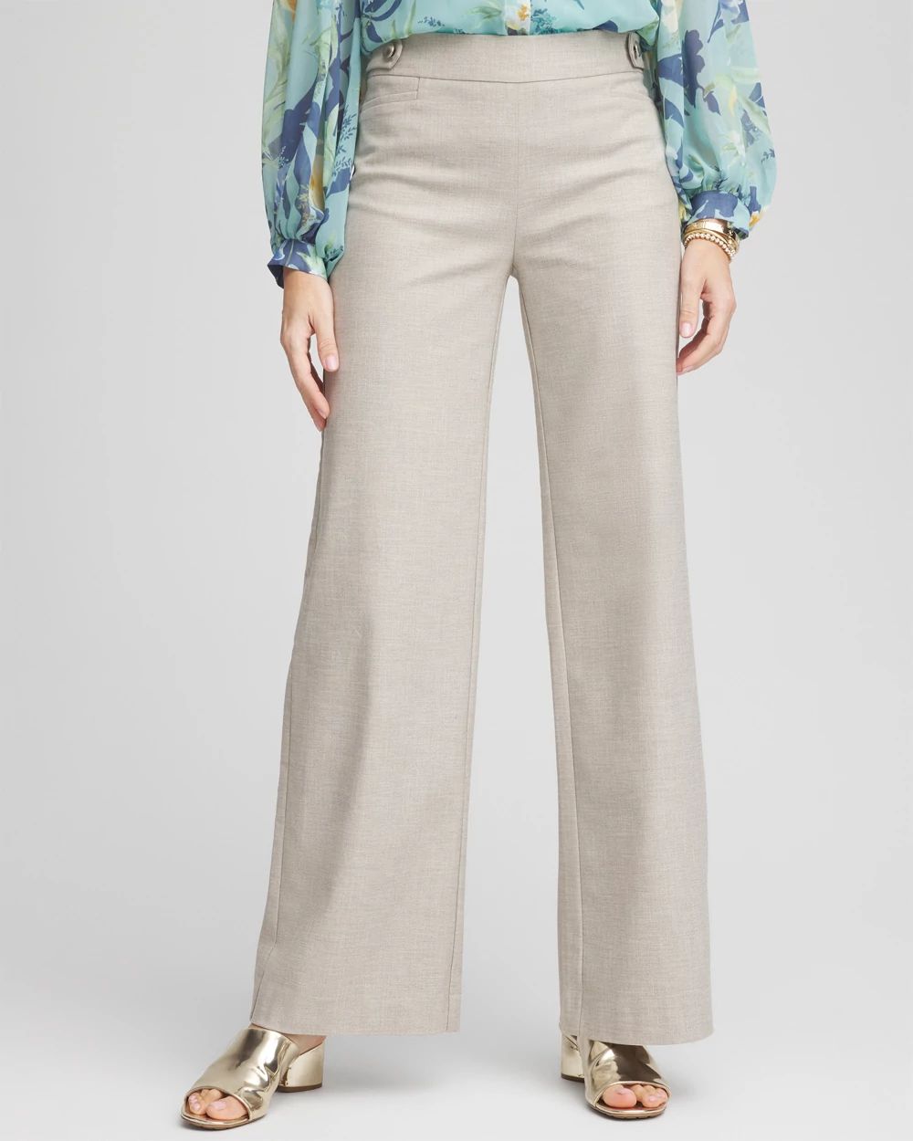 Cotton Stretch Wide Leg Pants | Chico's